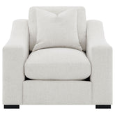 Ashlyn Fabric Upholstered Track Arm Accent Chair Sand